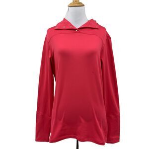 Nike Golf Top Women S Small Watermelon Dri Fit Snap Button Collar Athletic Shirt